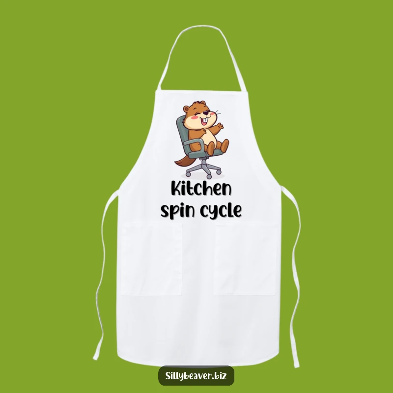 Funny Beaver Apron: Spin Your Way Through the Kitchen