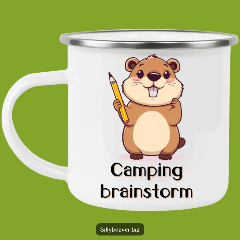 Funny Beaver Inspiration Camping Mug: Outdoor Artist Beaver Mug, Gift