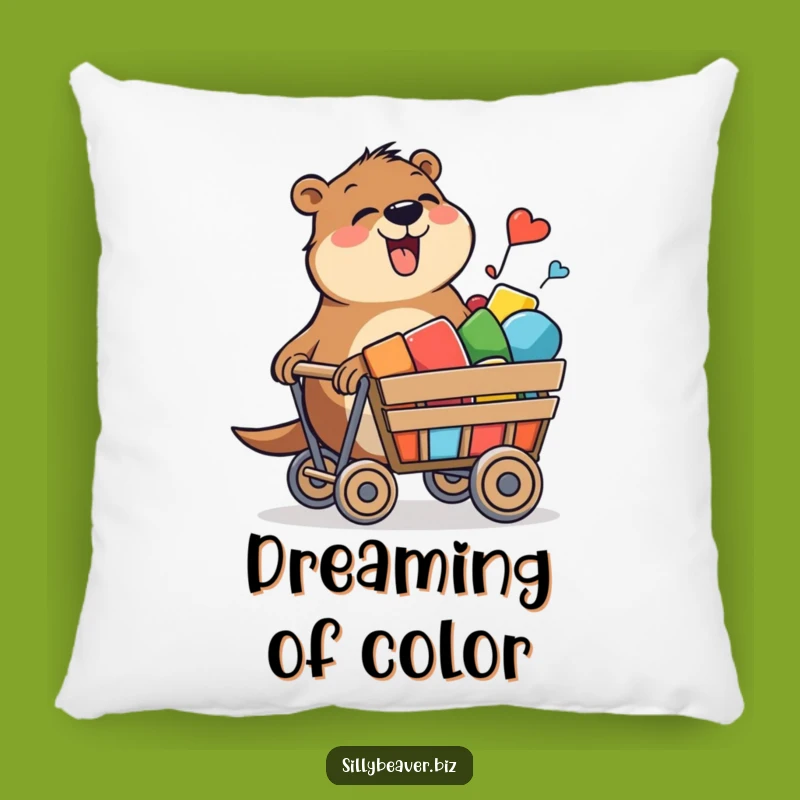 Funny Beaver Joy Pillow: Comfy Support for Creative Dreams, Perfect Gift