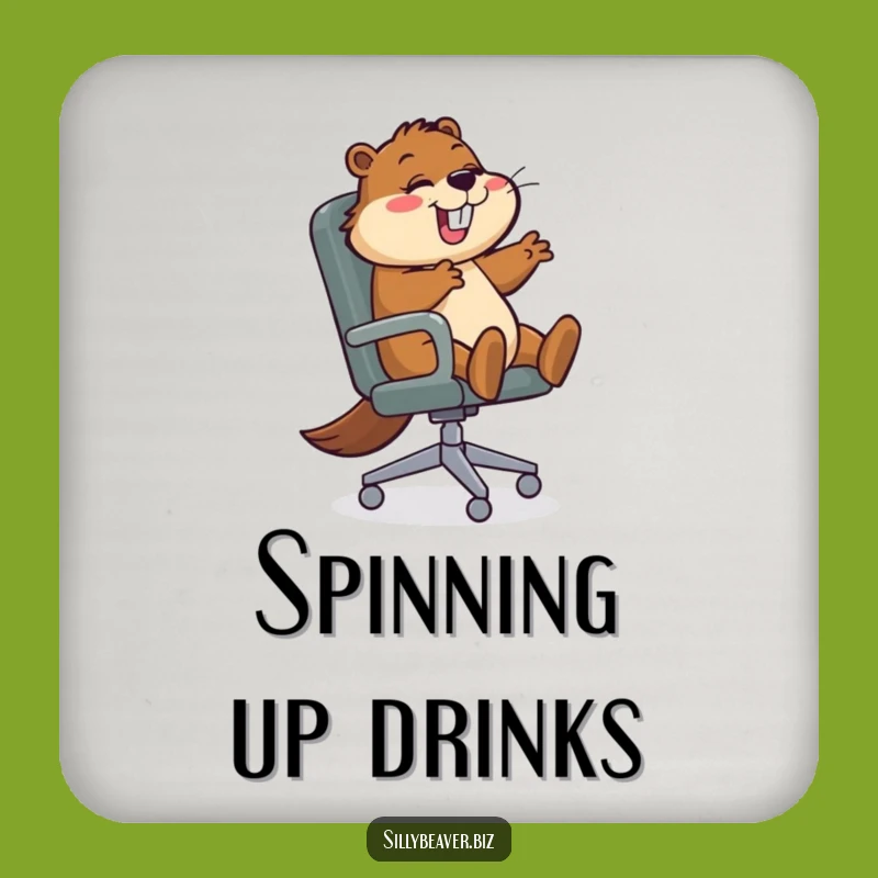 Funny Beaver Coasters: Protect Surfaces with a Spin