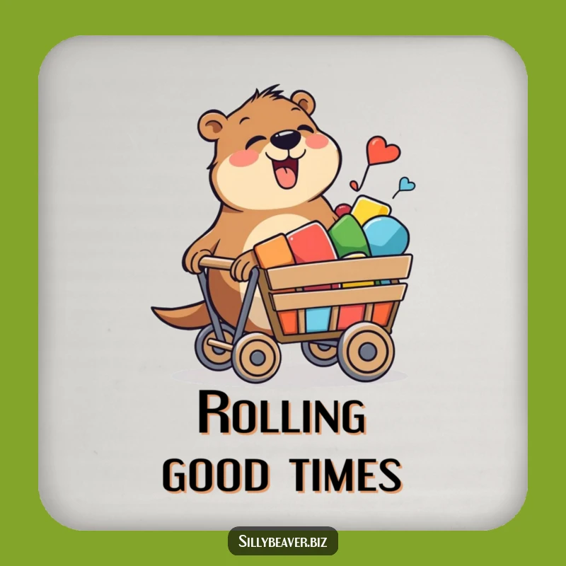 Funny Beaver Creative Coaster: Protect Surfaces with Joy, Great Gift