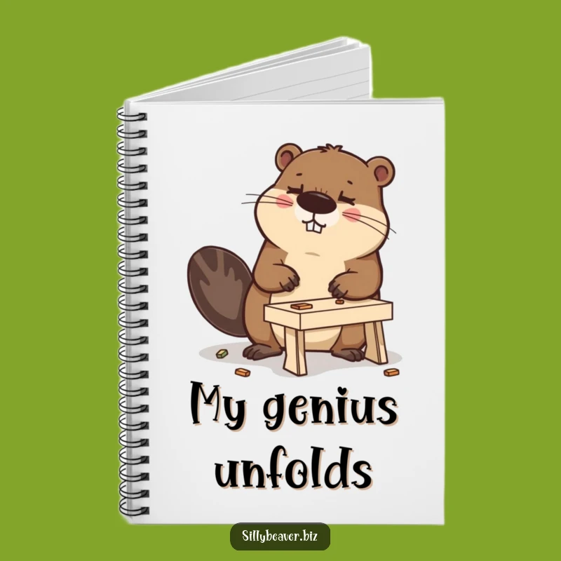 Funny Beaver Desk Notebook: Jot Down Ideas with Determined Humor, Great Gift