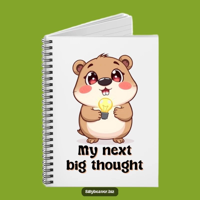 Funny Beaver Idea Notebook: Capture Your Brightest Thoughts, Great Gift