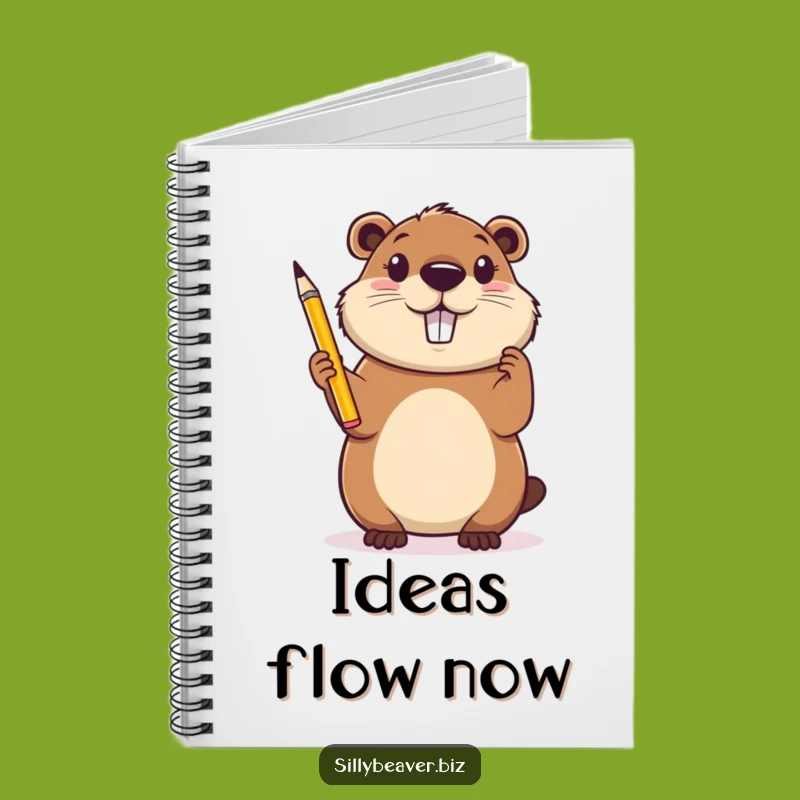 Funny Beaver Inspiration Notebook: Creative Beaver Journal for Ideas, Gift