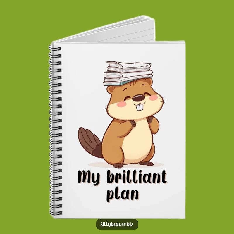 Funny Beaver Paper Notebook: Organize Your Thoughts with Humor, Great Gift