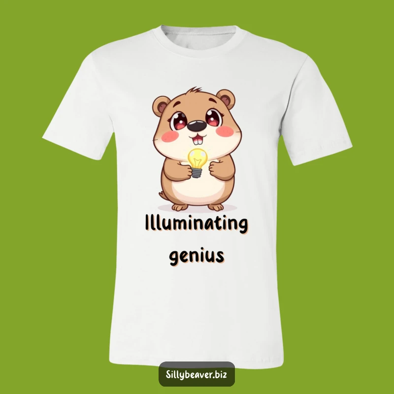 Funny Beaver Idea Tee: Brilliant Concept Humor, Must-Have T-Shirt